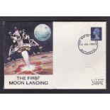 Great Britain - 1969 (21 July)  The First Moon landing cover First Man on the Moon handstamp, l/a.