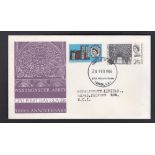 Great Britain - 1966 (28 Feb)  Westminster Abbey Philatelic Bureau hand stamp on G.P.O. First Day