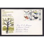 Great Britain - 1966 (8 Aug)  Birds FDI on FDC, h/w ord.