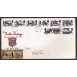 Great Britain - 1966 (14 Oct)  Battle of Hastings FDC with Battle Sussex FDI, l/a.