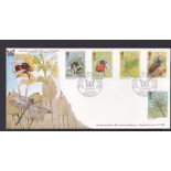 Great Britain - 1985 (12 Mar)  Insects Hawkwood official FDC with The Enfield Butterfly Centre