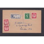 1952 (5 Dec)  Registered (London W.27) FDC.  Wilding 1½d + 2½d.