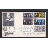 Great Britain - 1964 (23 Apr)  Shakespeare Herb c.d.s., on illustrated FDC, h/a.