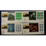 Great Britain - 1986  18th British Rail Prestige Booklet 4 panes on FDC's, FDI h/s, l/a.