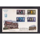 Great Britain - 1964 (23 Apr)  Shakespeare on official FDC c.d.s., pmk u/a.