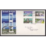 Great Britain - 1968 (29 Apr)  Bridges with Canterbury Kent special handstamp on G.P.O. FDC.