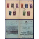 Ethiopia - 1931 Set  With 'S' Specimen cancels.  A Ministry of Posts folder for the Inauguration