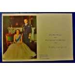 Royalty  British Red Cross Society Christmas Card (probably late 1950's.  Queen Elizabeth II