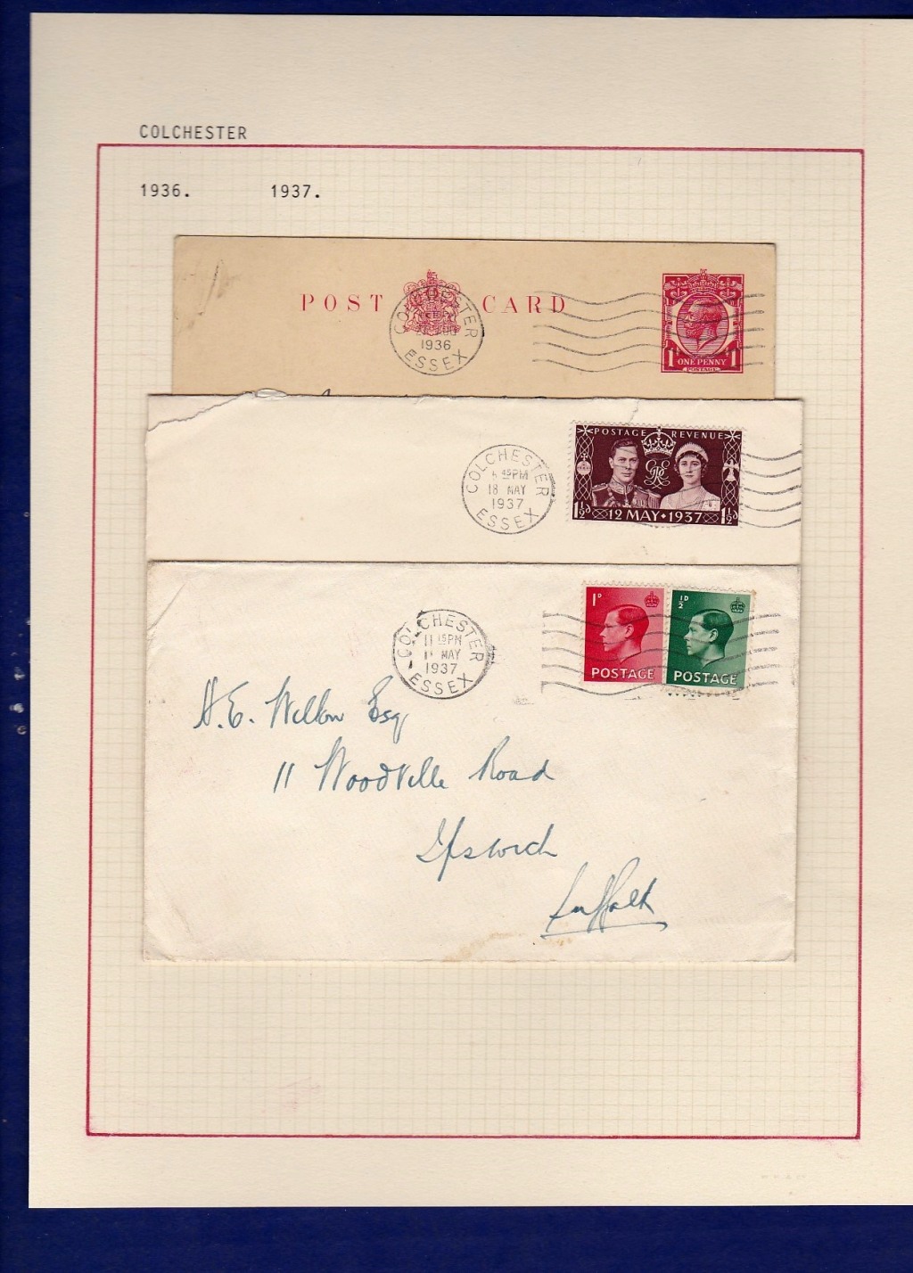 Essex - 1937-48  Range of Covers  With Colchester, Krag cancellations, Slogans etc., all very fine - Image 5 of 5