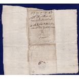 Norfolk - 1661 (12 Aug)  Pengelly Yarmouth to Norwich correspondence, Part Entire script 12/7.