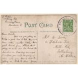 Essex - Colchester Sub-Offices:  Brightlingsea - 2 postcards, one double ring cancel (1907), the