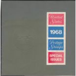 U.S.A. - 1968  Presentation Pack with strip of 10 Historic Flags.