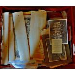 Large mixed ephemera lot including: copy of 1878 Illustrated London news, copies of 1878 - 1879