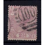 Great Britain 1880 2 1/2d rosy mauve, plate 17 (scarce)SG 171, used Cat œ300