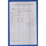 Suffolk 1863 Invoice (Tobacco and Suffolk interest)  From Henry C. Churchman, Tobacco Manufacturers,