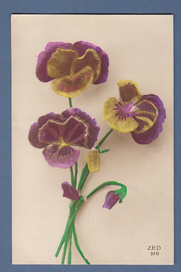 Postcard - Flowers , ZED 370