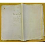 Legal: Clavering Essex, an unexamined hand written 1853 - 1903. Abstracts of Title of over 13 acres.