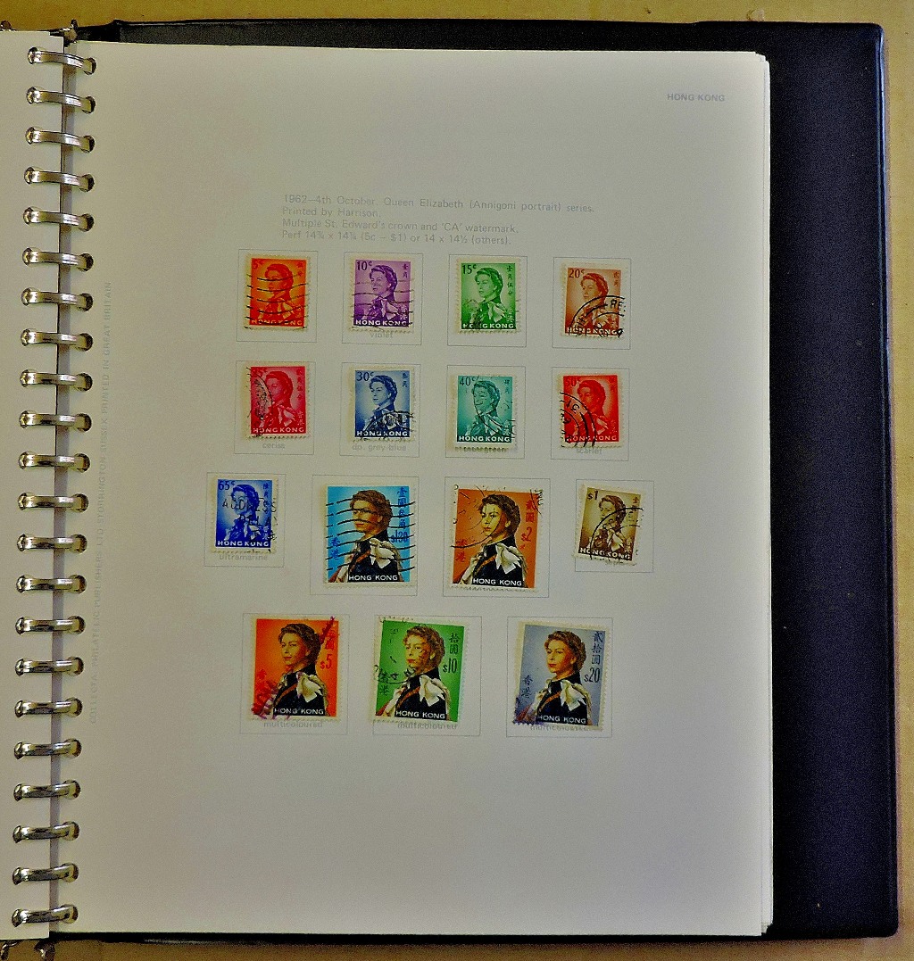 Hong Kong Queen Elizabeth II collection used from 1952-1975 in a Collecta one country album, incl - Image 4 of 4