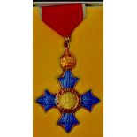 CBE - A modern Commander of the British Empire neck badge in case. Unissued condition.