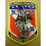 U.S.A.F. 23rd Expeditionary Bomb Squadron, Bomber Barons 'Enduring Freedom' cloth patch. Interesting