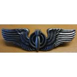 United States Air Force Bombardiers Wings (White Metal)