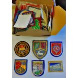 Vintage Pins & Patches Collection in box some railway etc 100 +