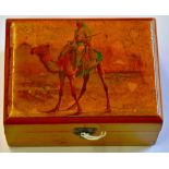 Imperial Camel Corps Cigarette Box, made by James Chadwick & Bro's. It has an wonderful picture of