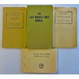 American WWII Service manuals lot including a Message Book M-210 Signal Corps (Unused condition)