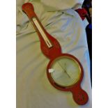 Barometer 31/2ft Wooden Nice inlay Needs attention