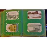 Postcards - Old Album 1900-1950's  Great Britain and Foreign, range of LL's etc. (200 approx).