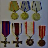 Russian and Polish WWII Medals (7): Medal for Courage/ Combat Service Medal 1943 , silver, 2nd type,