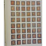 Great Britain 1841 Penny Red-Brown, SG 8 . A neat collection of Maltese Cross Cancellations (46)