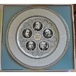 Wedgwood Plate - A Limited Edition 11" commemorative plate issued in 1977 to mark the 100th