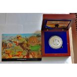 Special Air Service Medallion for the 50th Anniversary in fitted wooden case 1964 - 2014, mint and