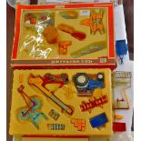 Britains Farm Tractor and Implement Set(9590)-complete and used in original box, Farm Tractor and