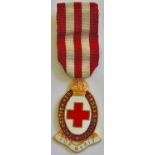 British Red Cross Society "For Merit" Nursing Medal to 14768 W. C. Ranken