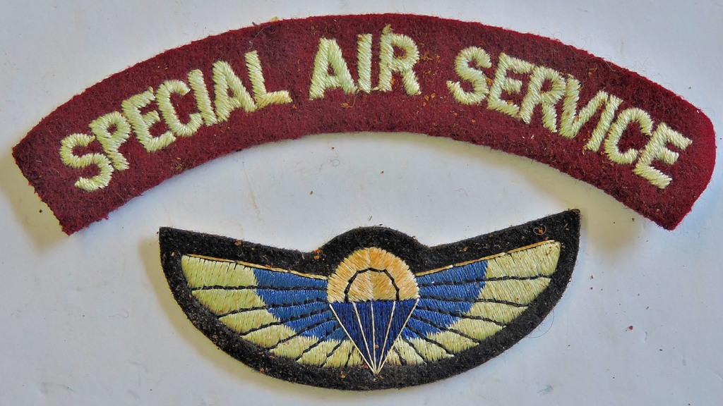 SAS Jump wings (Probably 1950's) and a Special Air Service Should Title