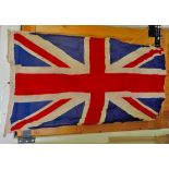 Union Jack Flag with feint Kango 1945 stamping and War Office Crows foot stampings. A clean