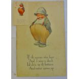 Charles Henry Twelvetrees-(1888-1948) an original, signed painting by the famous American postcard