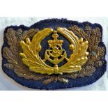 Japanese Naval Officers Cap Wreath/ Badge