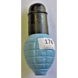 WWI French 'lemon' Foug Grenade Foug as produced by 'Citron' model 1916 with protective fuse