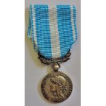 France - A Colonial War Silver War Medal