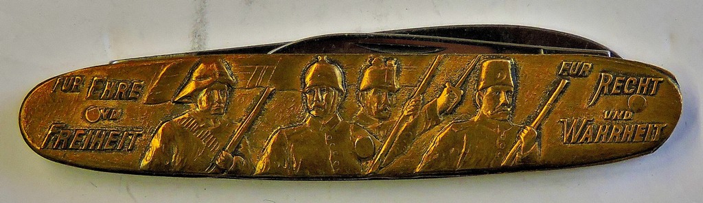 German Nazi commemorative 1930's Pen Knife "For honour and freedom, for right an truth" and - Image 2 of 3