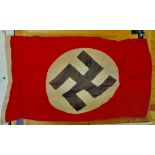 Nazi German Party Flag, dated 1942 on the lanyard.