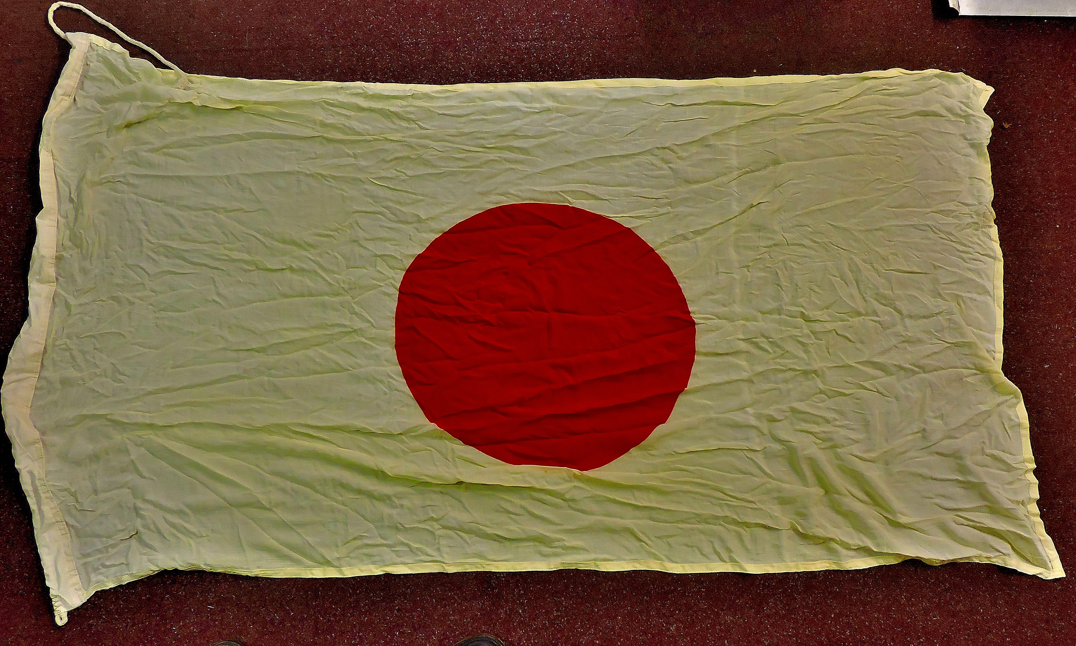 Japanese WWII Flag measuring 5 x 3 feet in size (Sold as is)