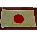 Japanese WWII Flag measuring 5 x 3 feet in size (Sold as is)