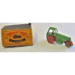 Lesney Matchbox No1-light green body and driver M&B(flap missing)Scarce