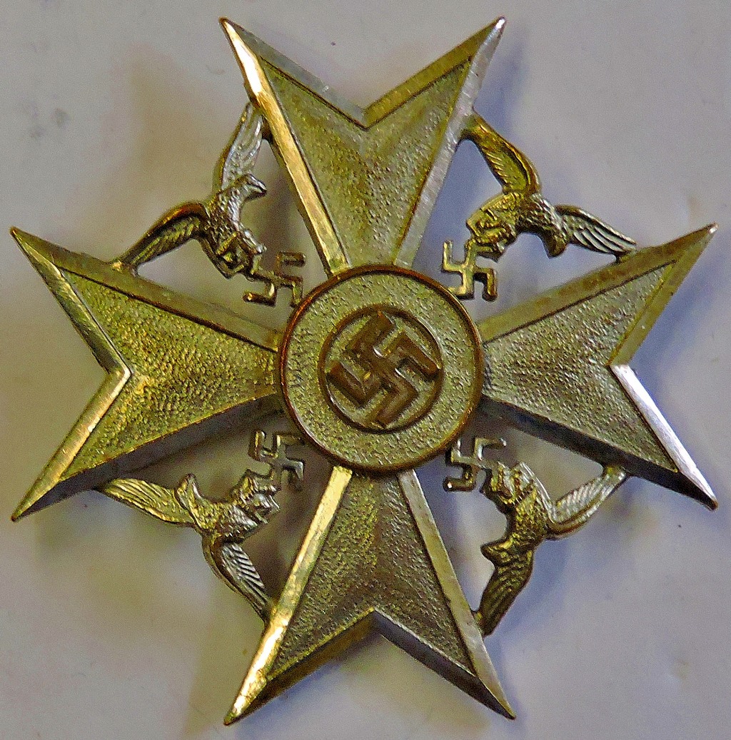 German Nazi Spanish Cross (German: Spanienkreuz) was a distinguished award of Germany given to