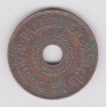 Palestine 1944 Bronze 20 mils, VF KM5a, Rare