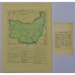 Antique Maps - 1787 Map from English Atlas or Concise View of England and Wales, 13cmx12cm, very